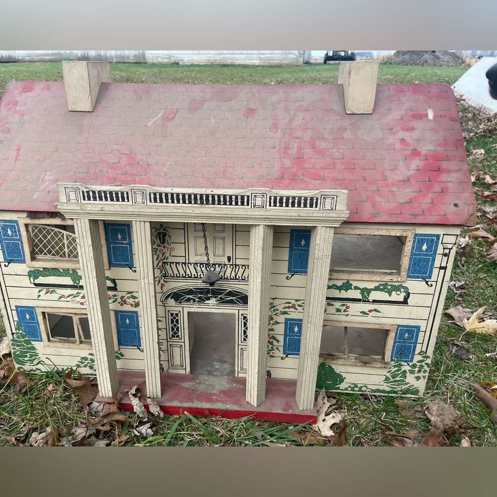 Vintage 1940's Rich Toys Large Dollhouse